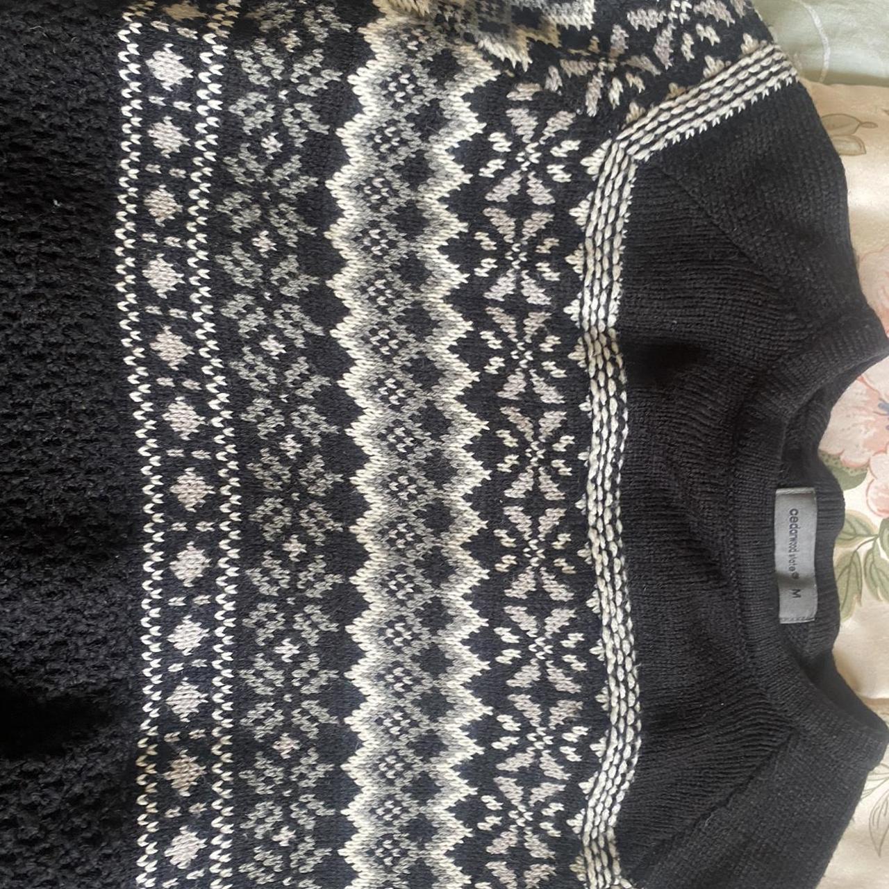 Cedarwood state black jumper size M Mens jumper... - Depop