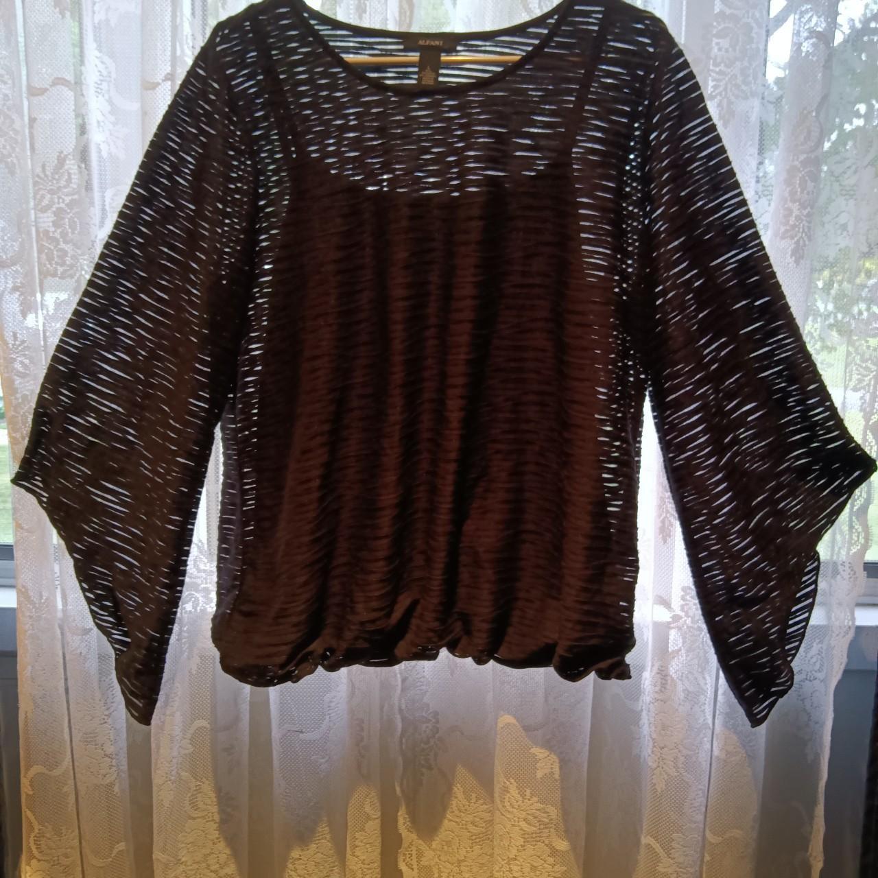 alfani black dress shirt