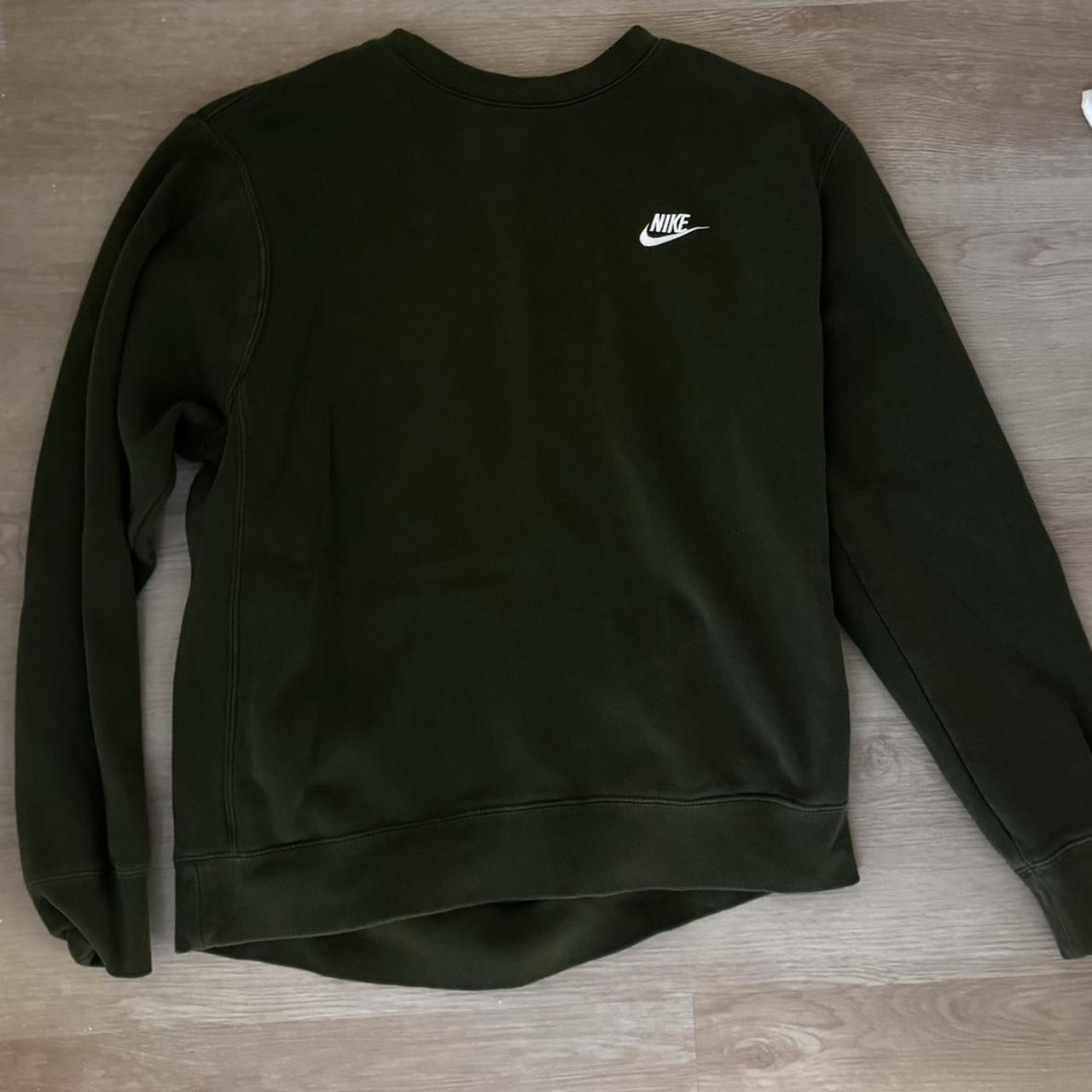 nike sweater dark green