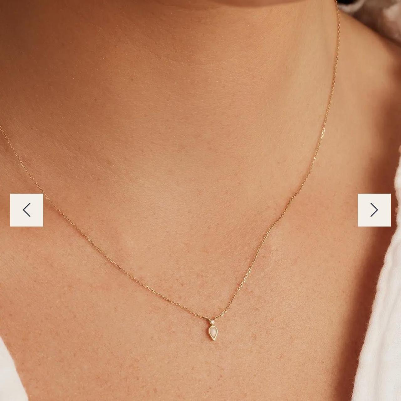 Gorjana real gold necklace fine jewelry with real... Depop