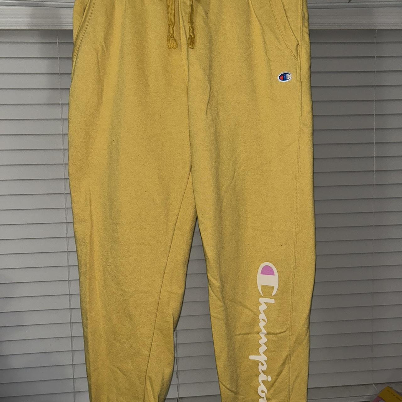 Yellow discount champion sweatpants