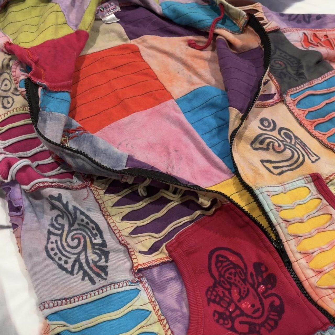 Women's Jacket - Multi - XL – Colourful patchwork… - image 2