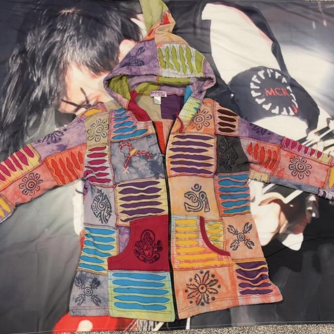 Women's Jacket - Multi - XL – Colourful patchwork… - image 1