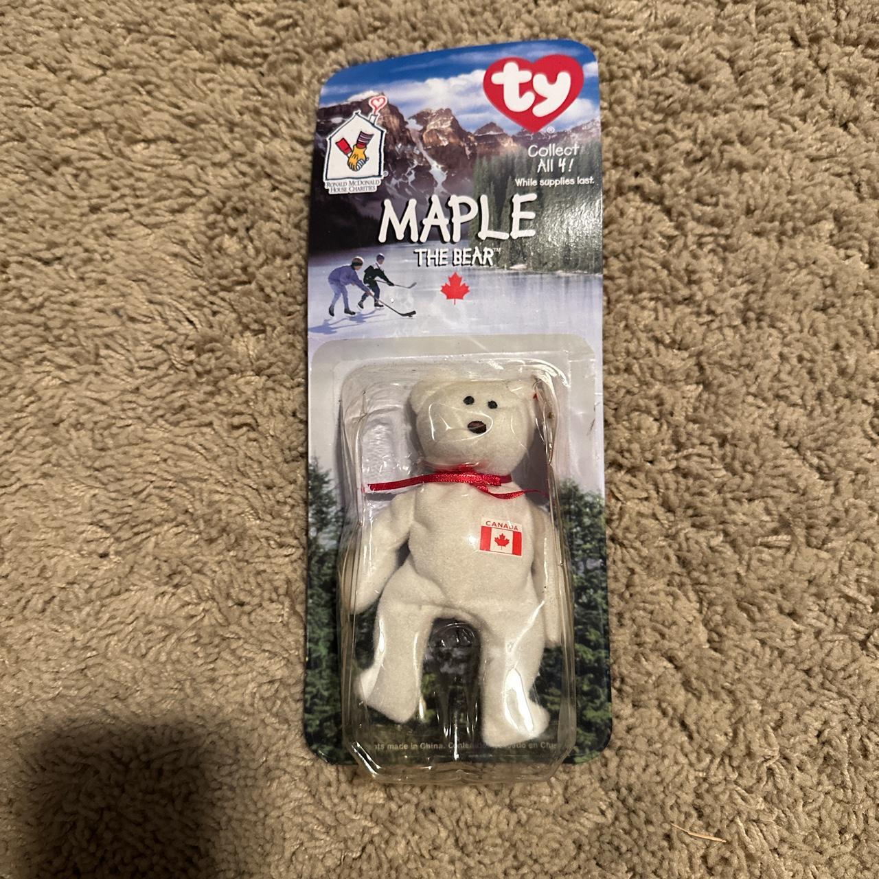 Ty beanie babies maple the best sale bear value