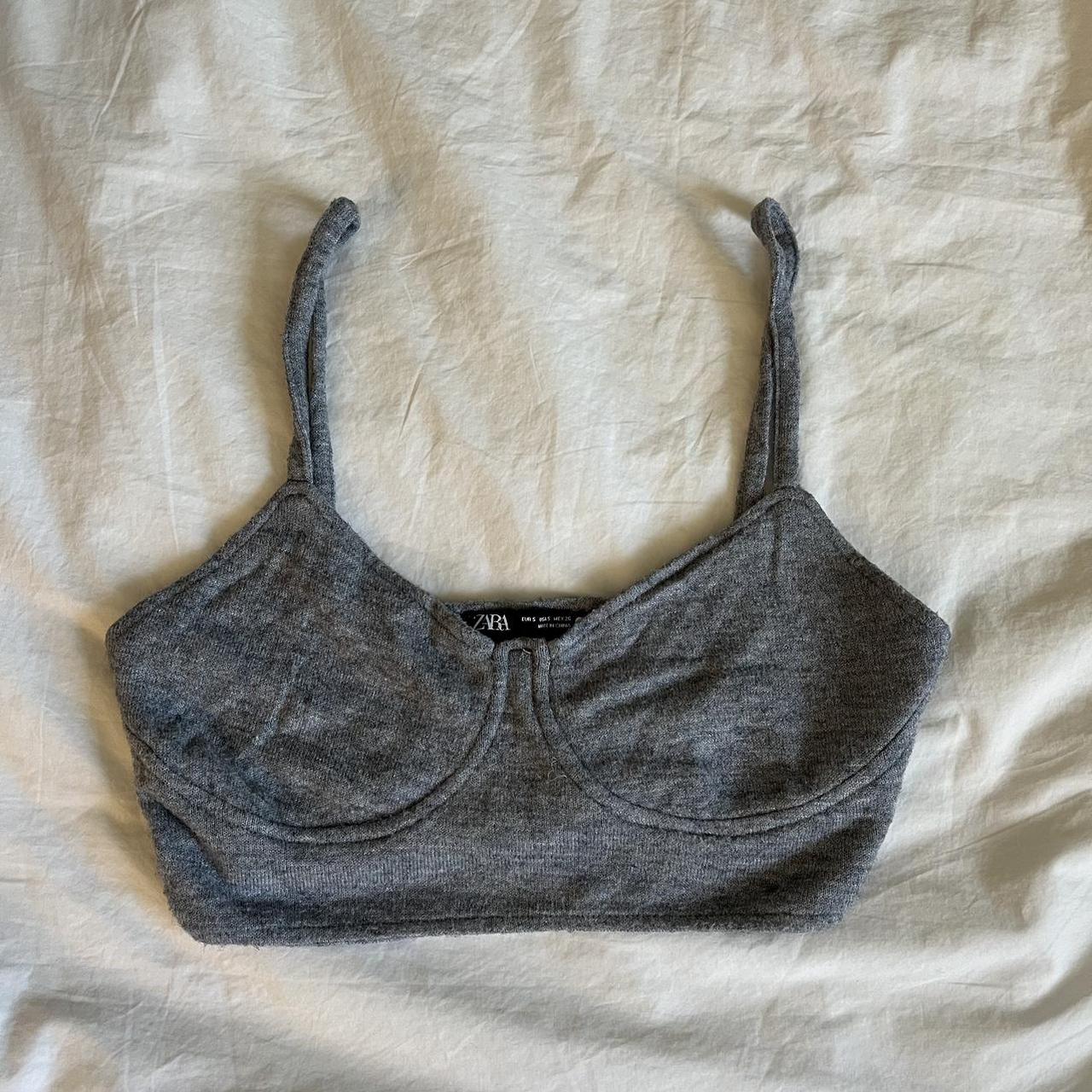 Zara Women's Grey Vest Depop