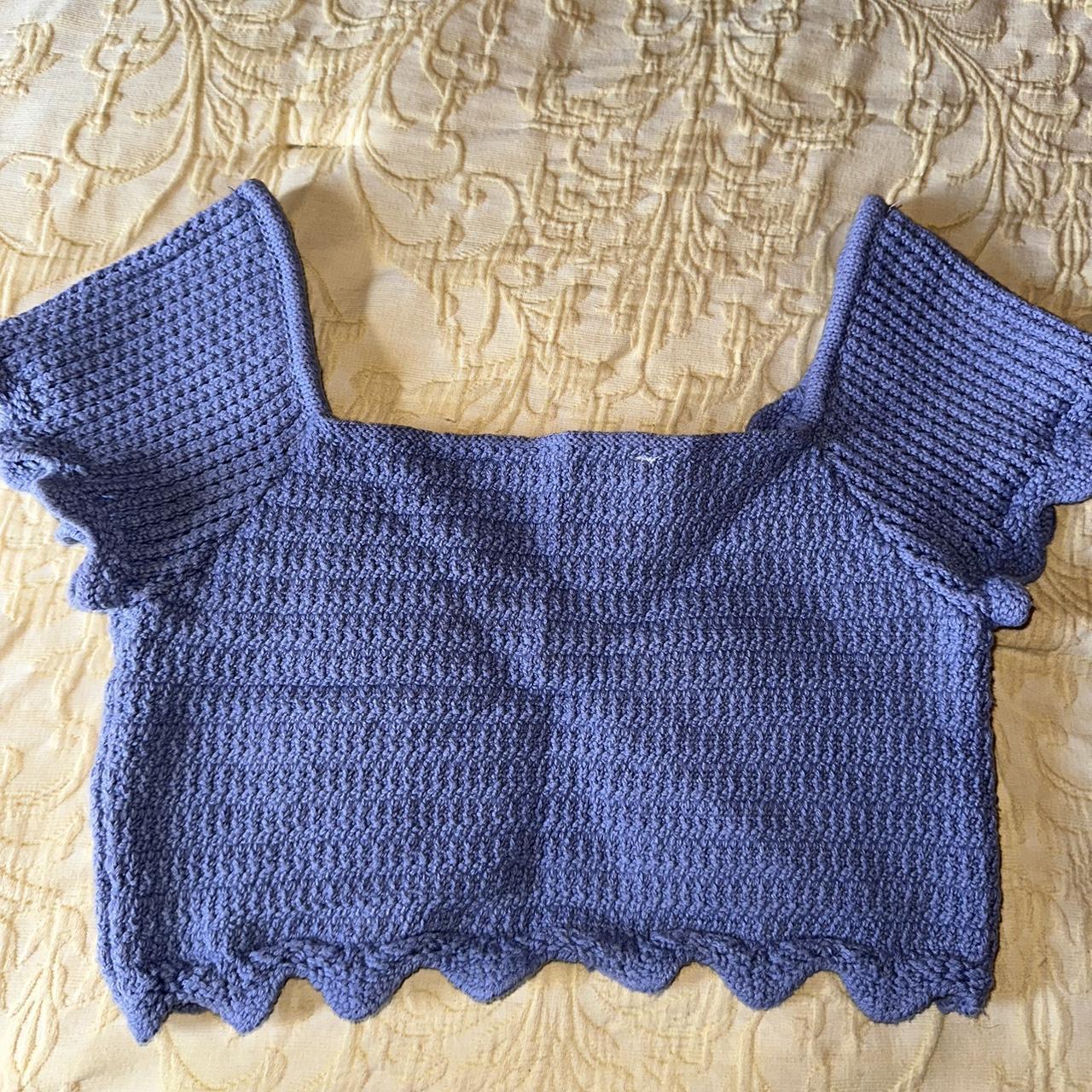 Zara Top Crocheted Crop Top Zara Crop Top Depop