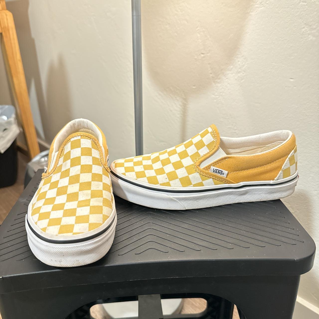 Vans slip ons sales yellow