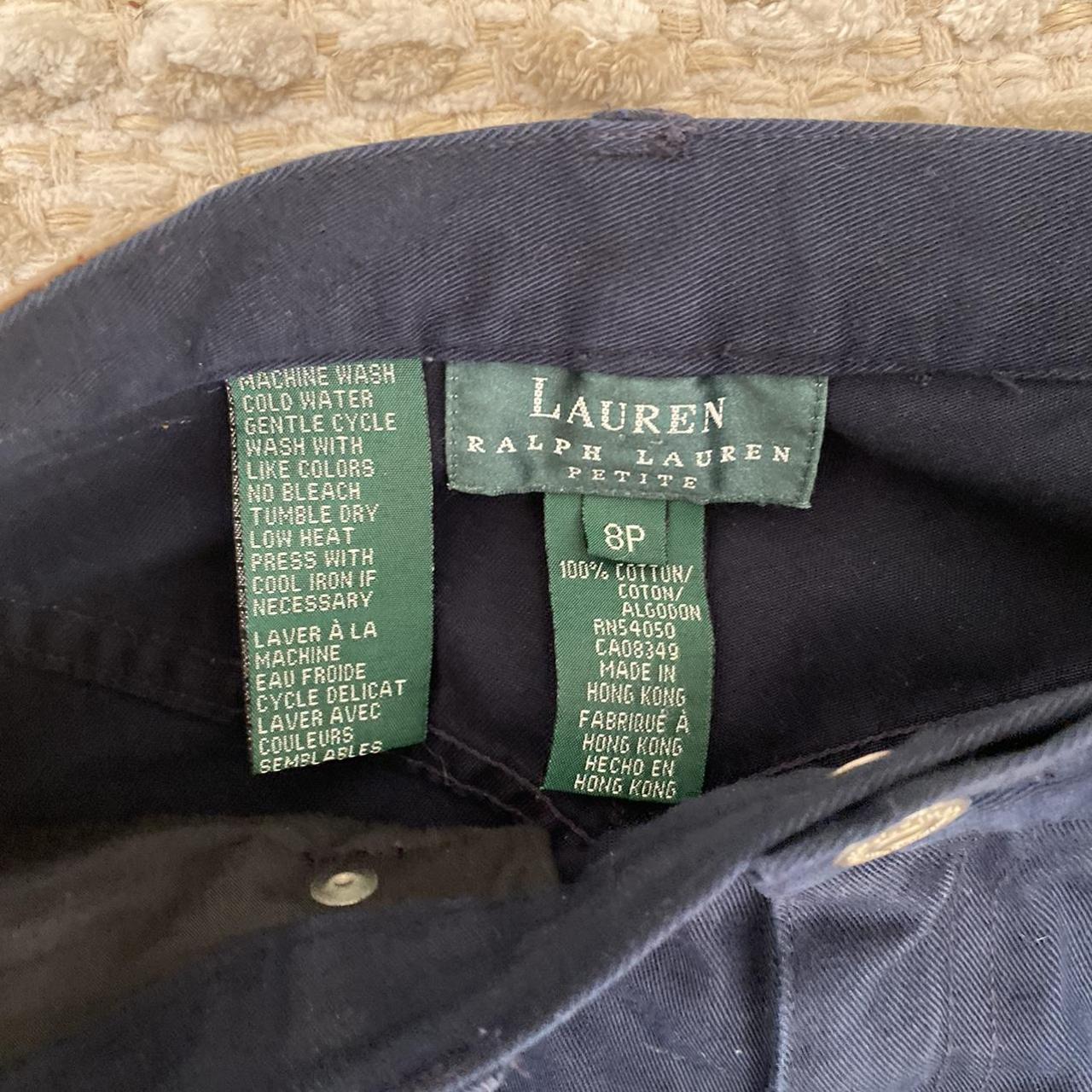 Ralph Lauren navy pants Size 8p, fits... - Depop