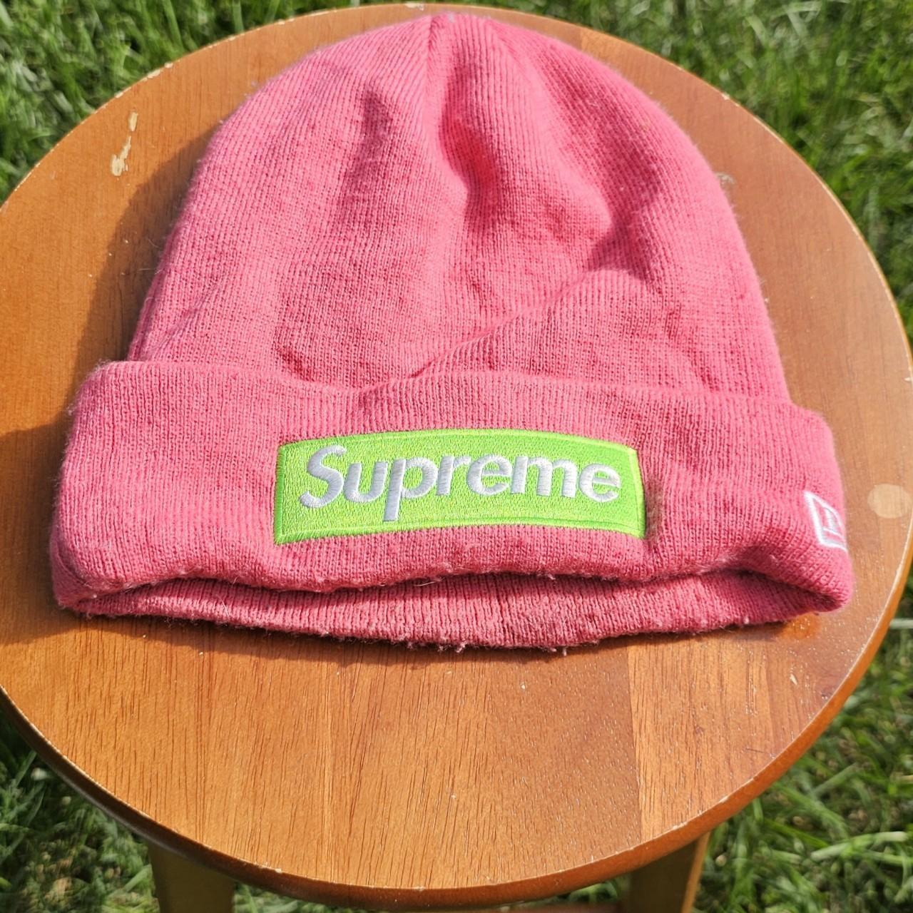 Supreme Magenta Box Logo Beanie