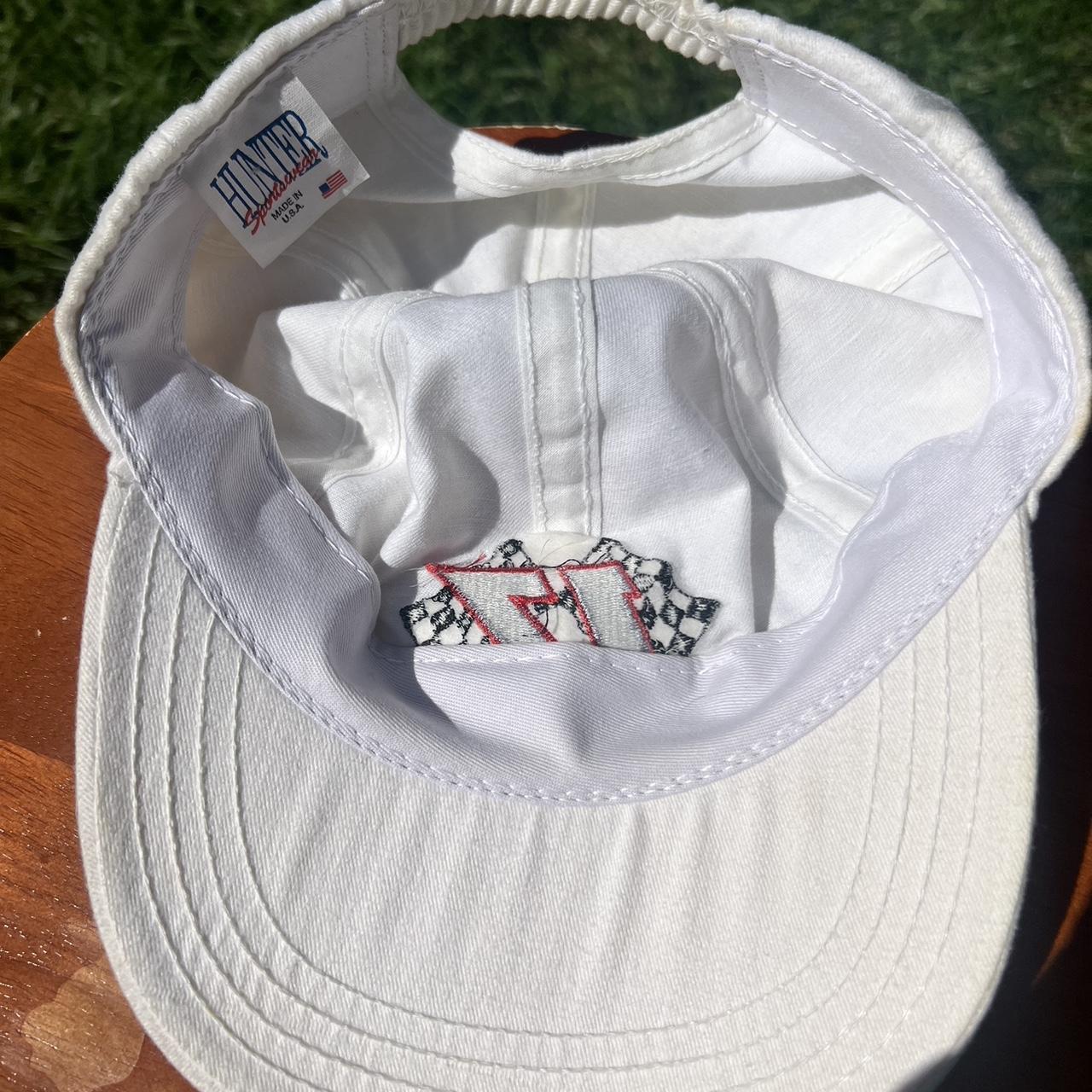 vintage white nascar hat / yellowing on top not sure... Depop