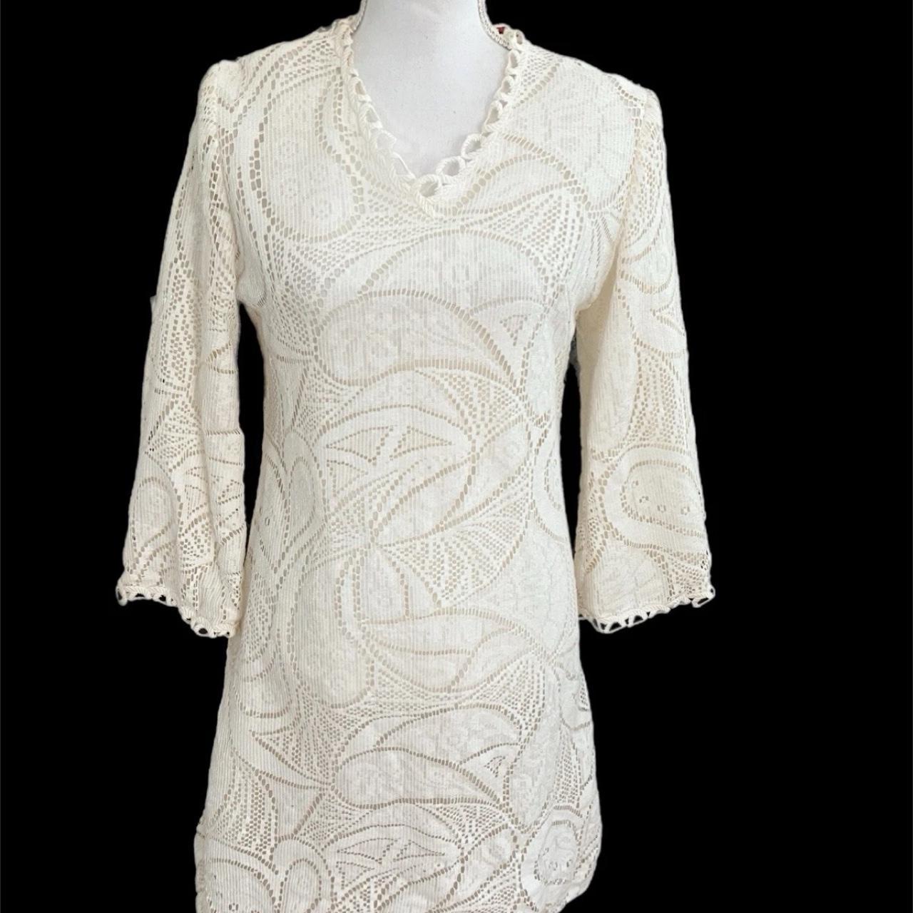 L'Aiglon Women's Pencil Dress - Cream/White - 14 … - image 1