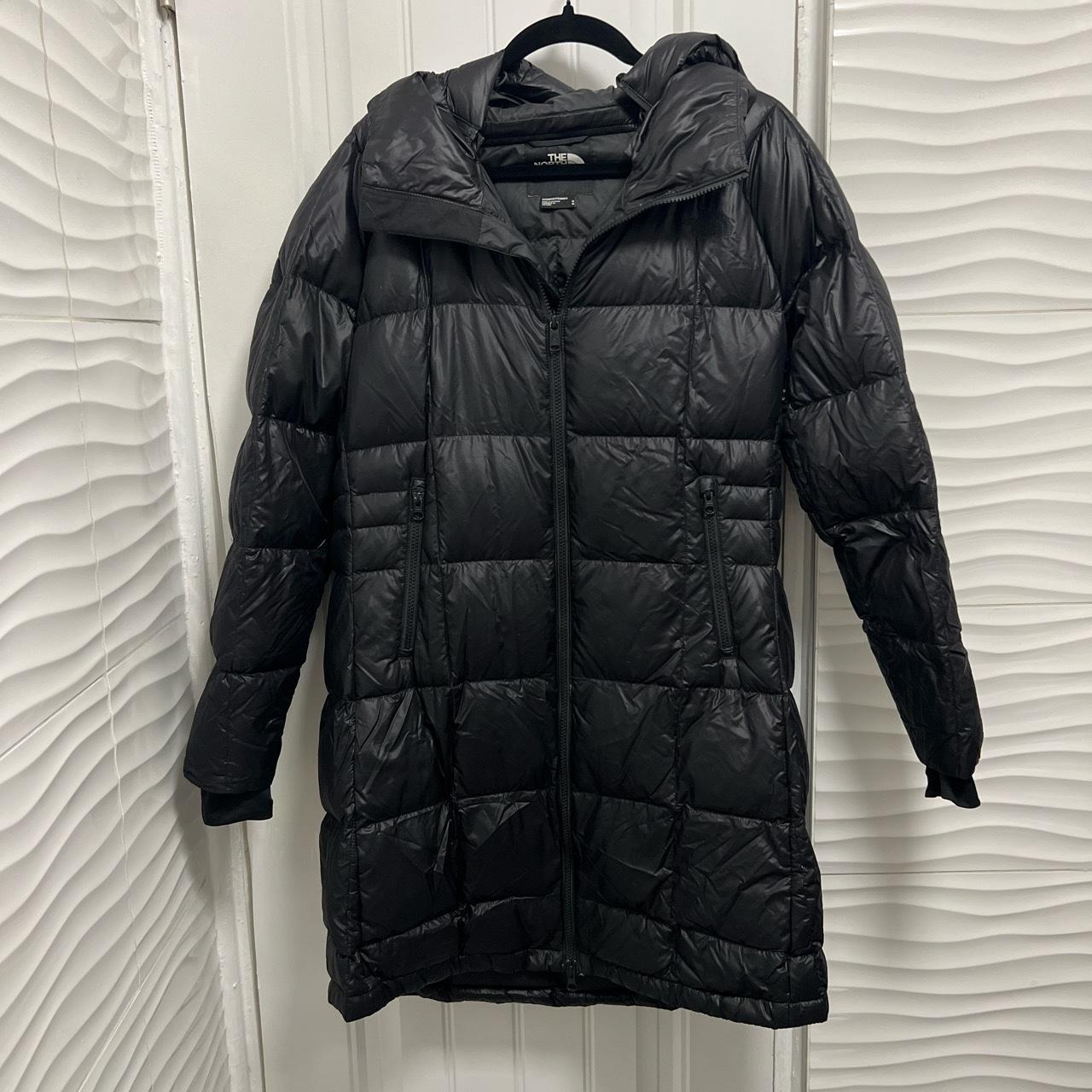 North face knee 2025 length puffer jacket