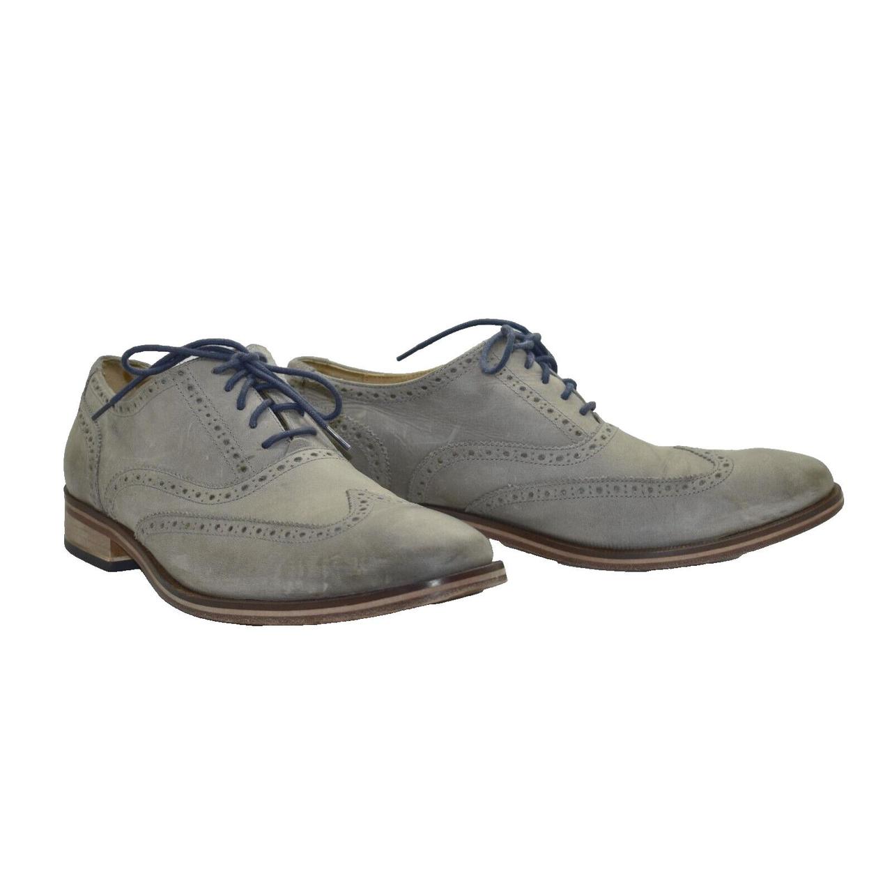 AUTHENTIC COLE HAAN Colton Gray Nubuck Wingtip