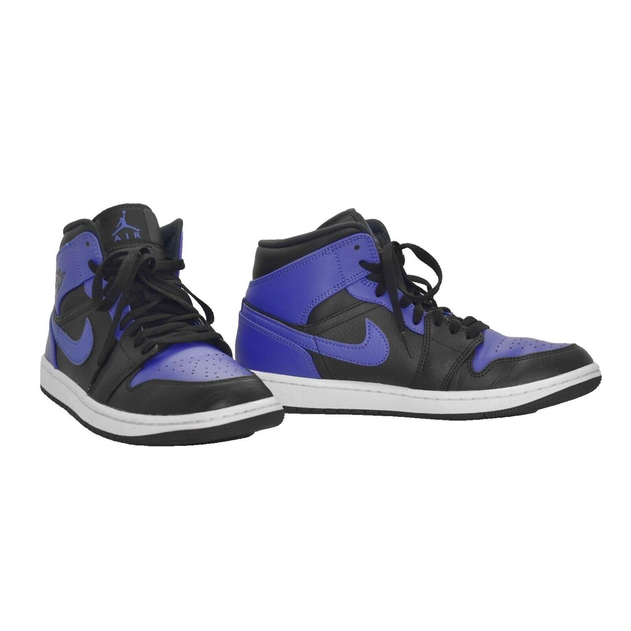 Nike Air 2024 Jordan 1 Mid Shoes black hyper royal shoes