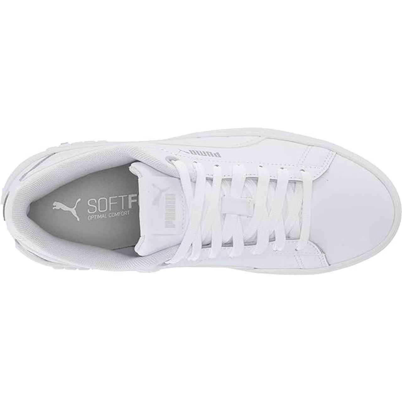 puma smash platform white