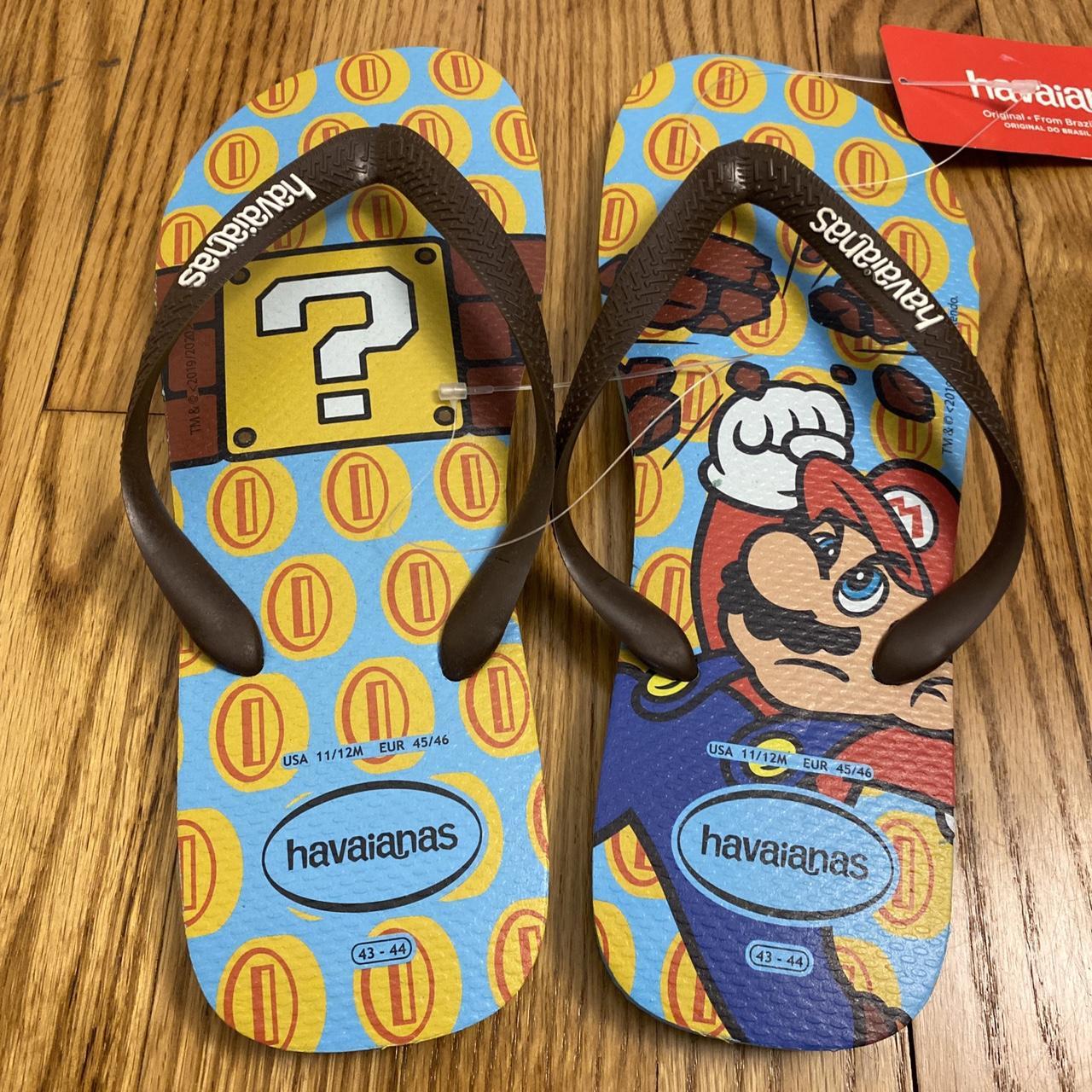 Havaianas super best sale mario flip flops