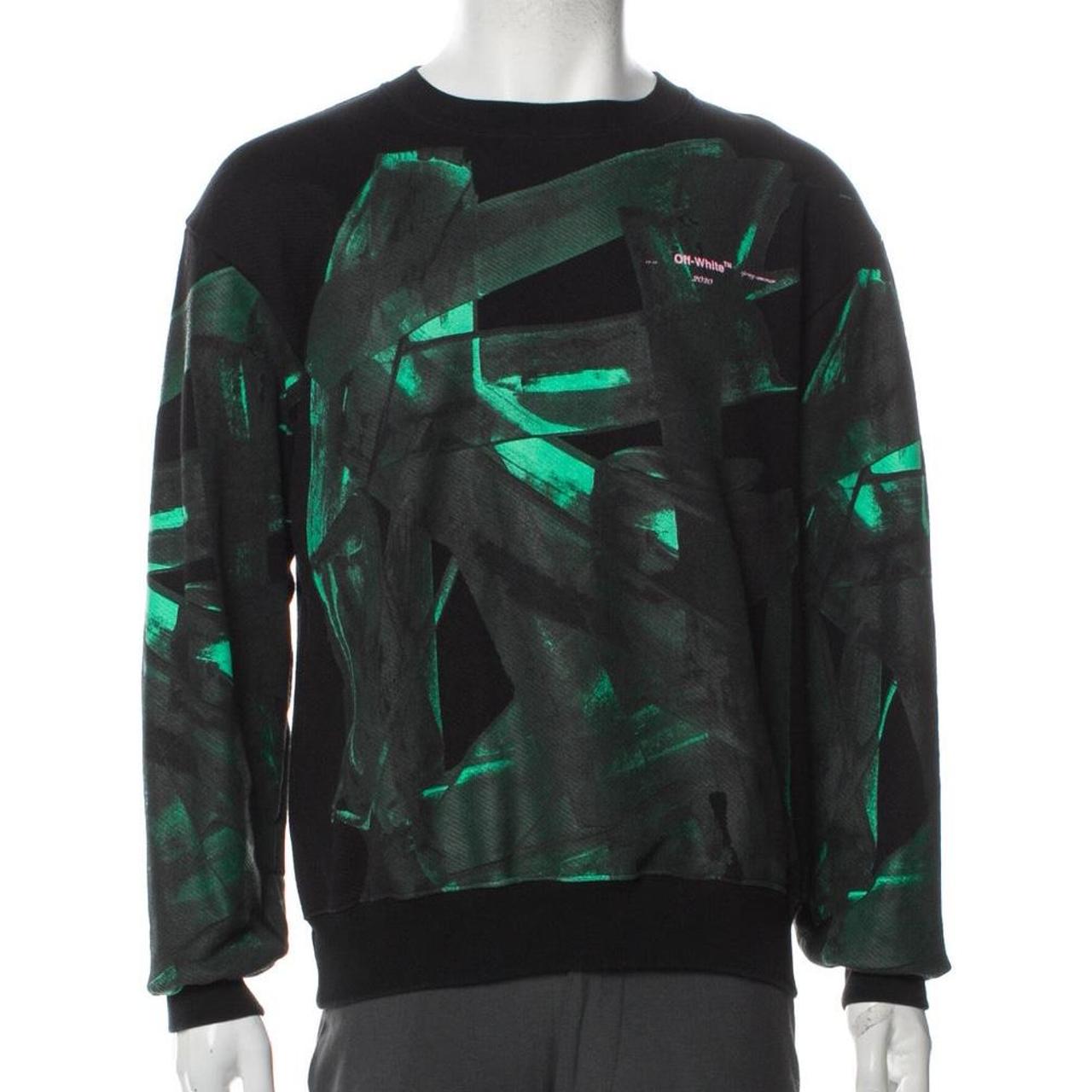 Off white camo on sale crewneck