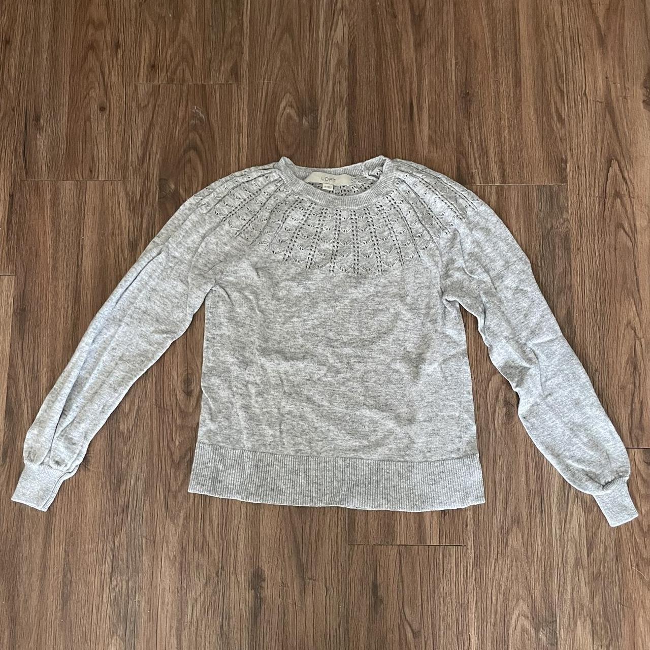 Loft shop grey sweater