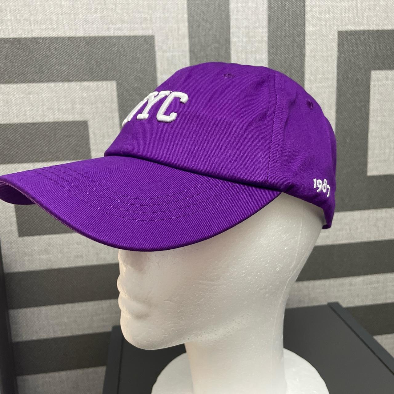 NYC 1987 purple cotton baseball cap, brand new,... - Depop