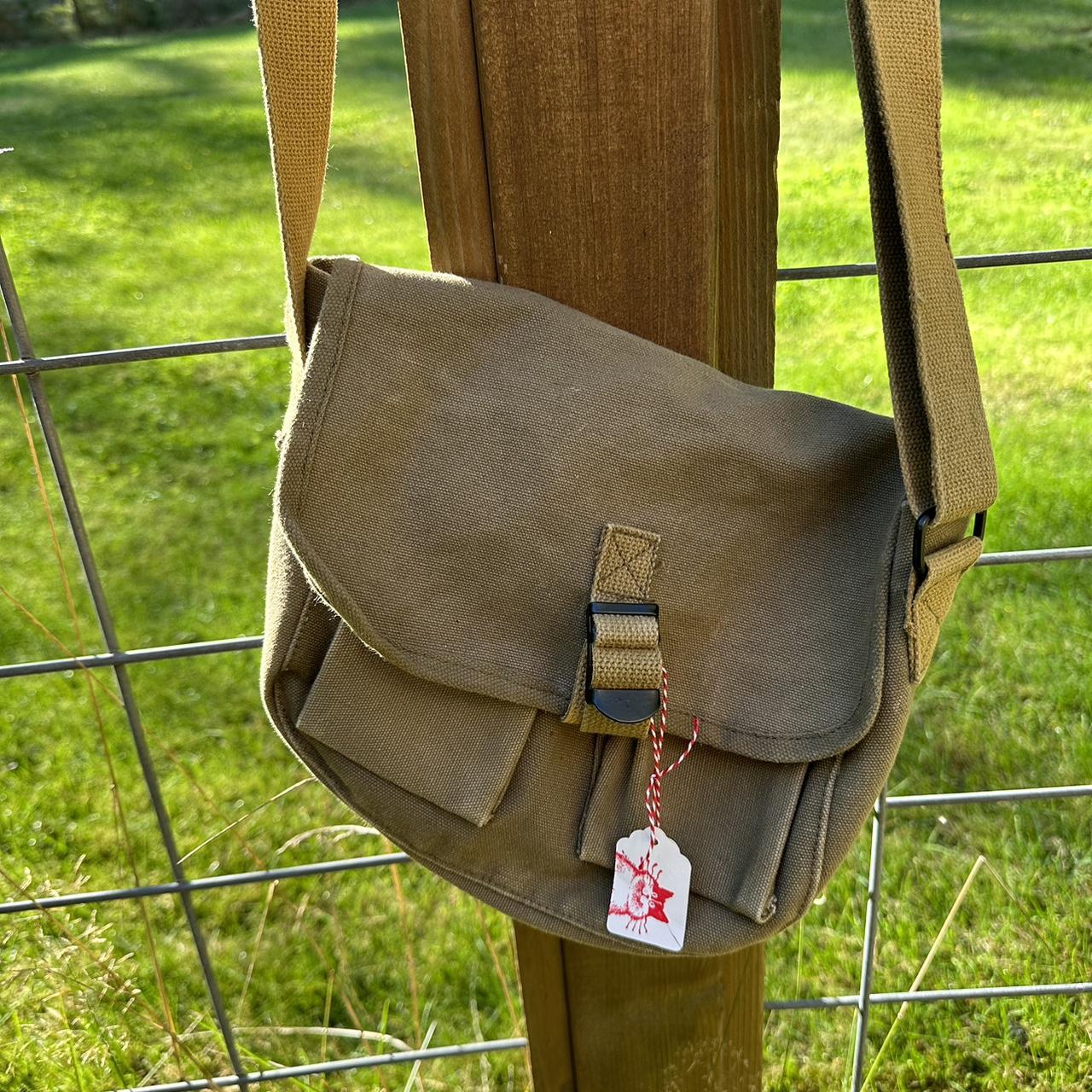 Canvas military bag great condition . military... Depop