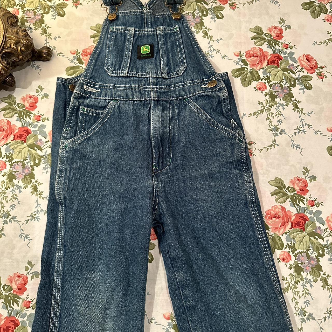 Size five John Deere overalls.So sweetly worn in... - Depop