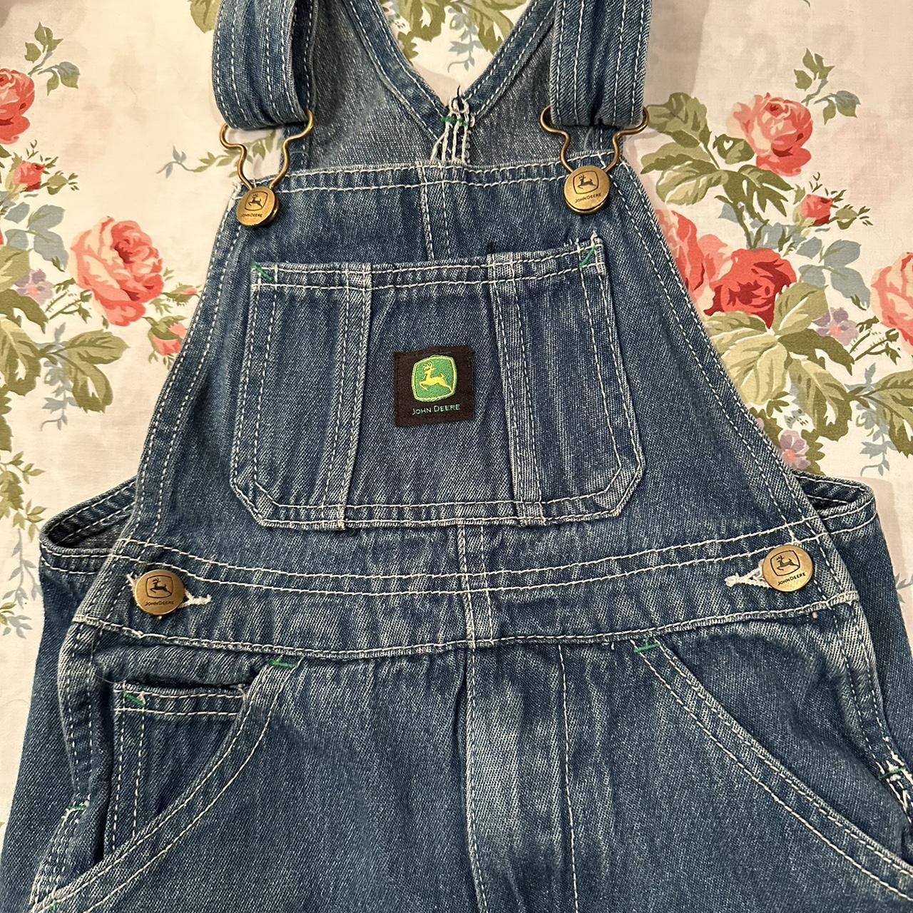 Size five John Deere overalls.So sweetly worn in... Depop