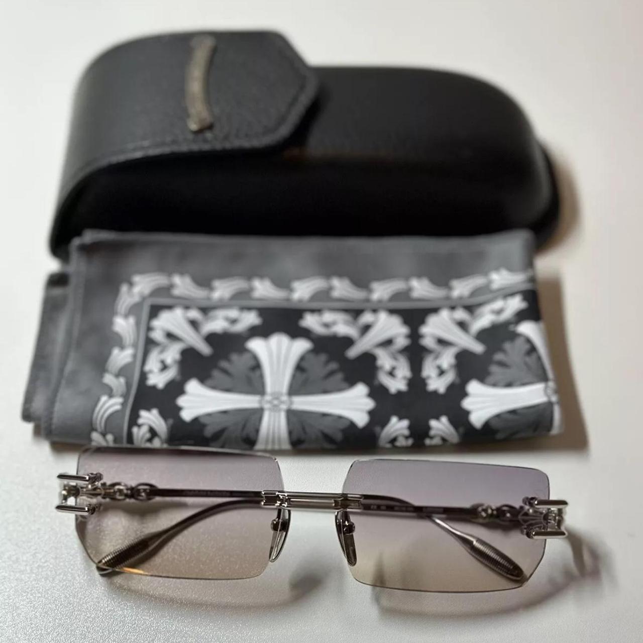 Chrome Hearts Lordie Sunglasses Silver / Sorbet | Depop