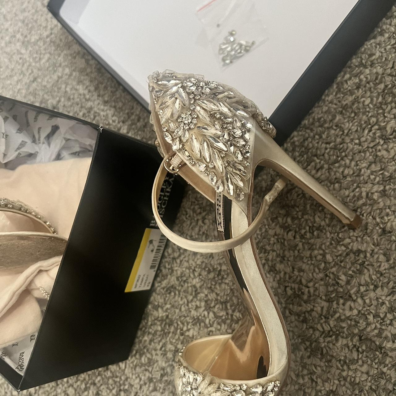 Tampa Embellished Heel Evening Shoe Badgely Mischka. Depop