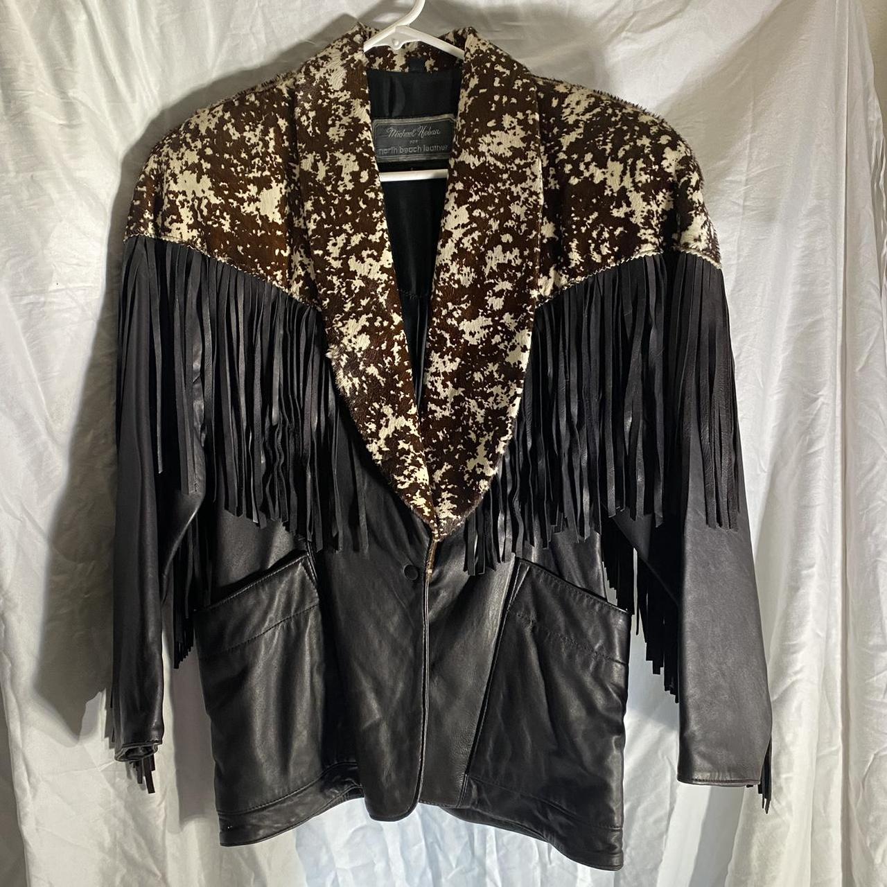 米国製MICHAEL Michael Hoban NORTH BEACH 本革 レザーベスト 90s