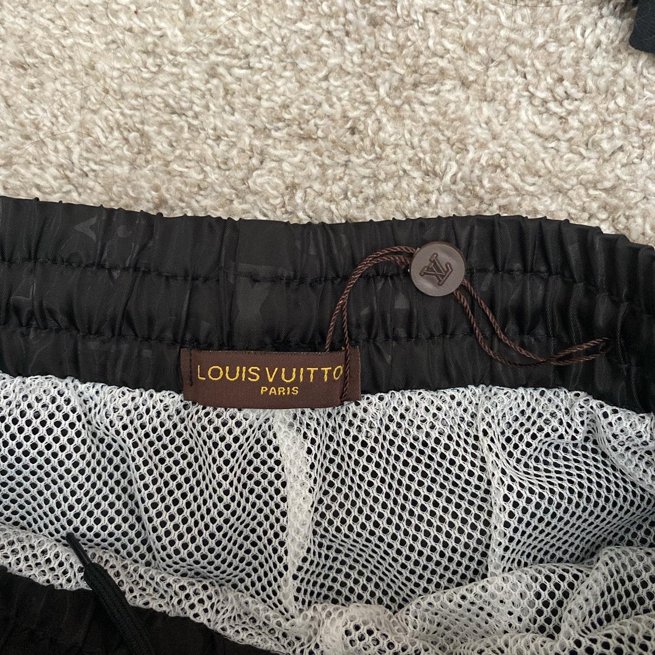 New Medium Louis Vuitton swim shorts black - Depop