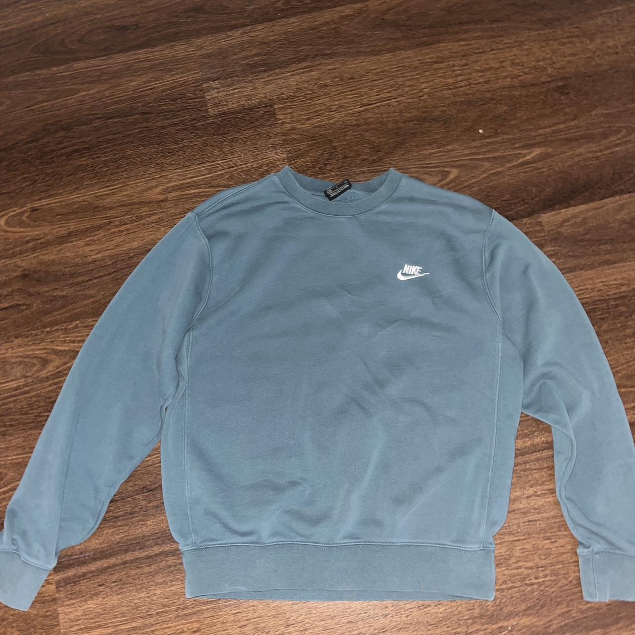 mens nike crewneck sweatshirt blue