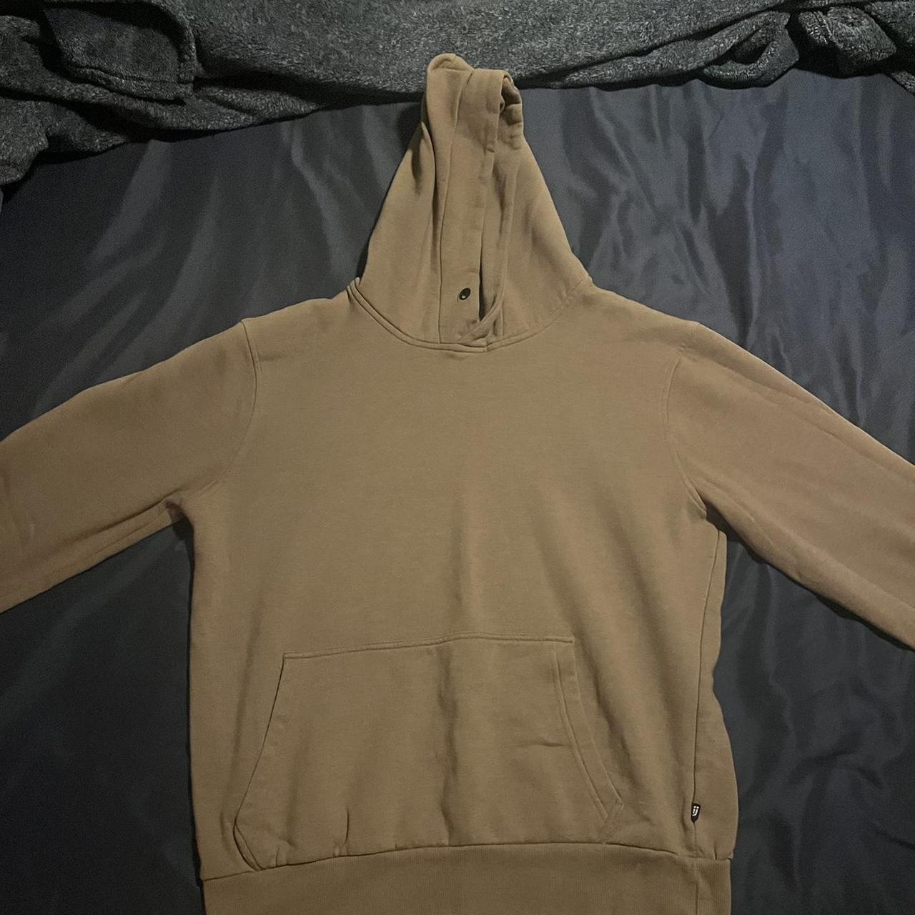 Blank tan and brown hoodie Depop