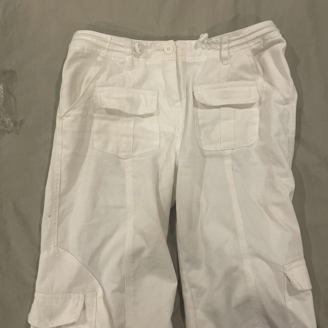 John Galt White Kim Cargo Pants