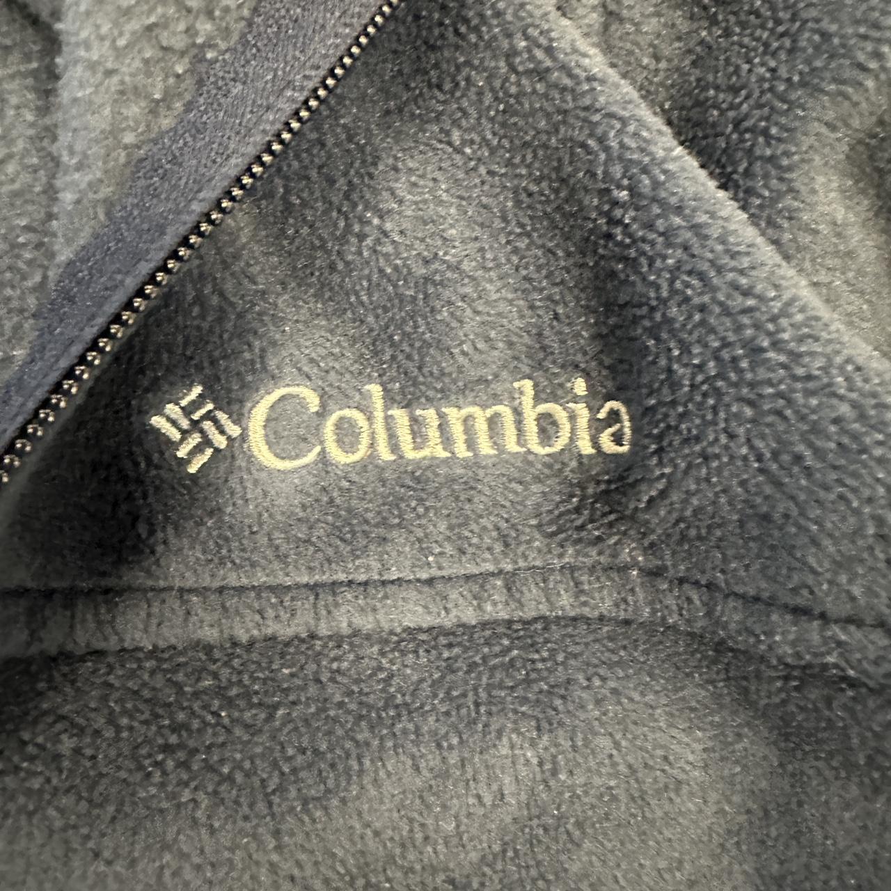 Men’s Navy Medium Columbia Fleece Zip (missing main... - Depop