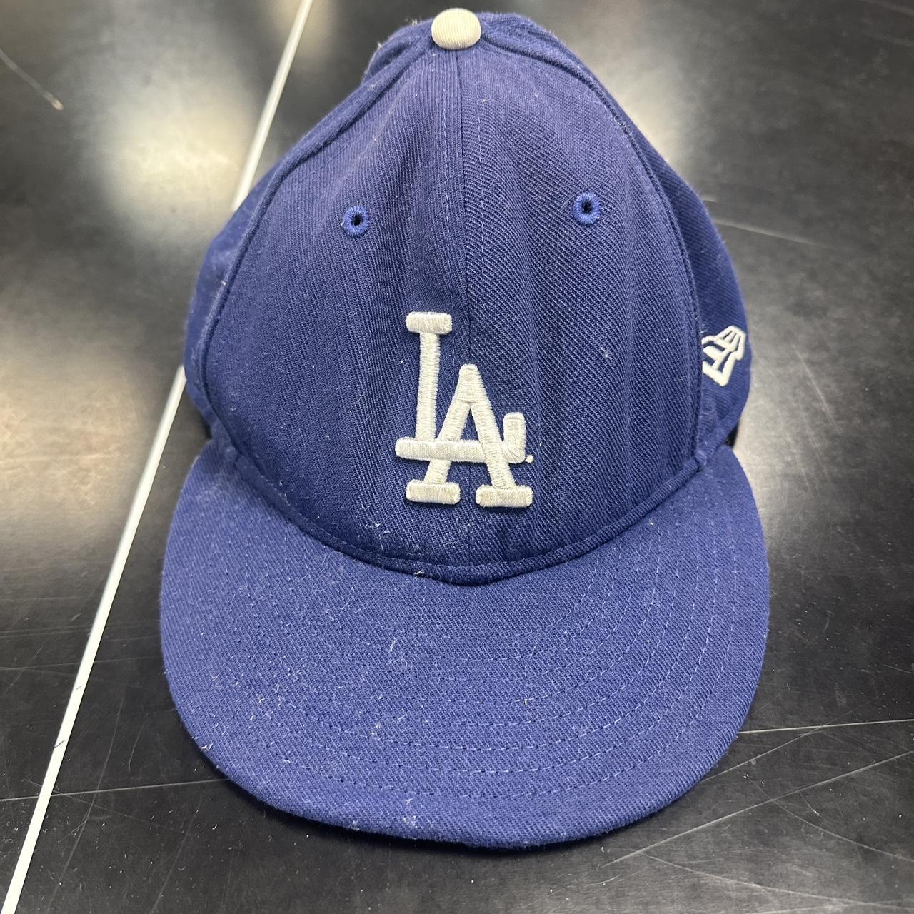 MLB New Era LA Dodgers Blue Cap *Bill of Hat is... - Depop