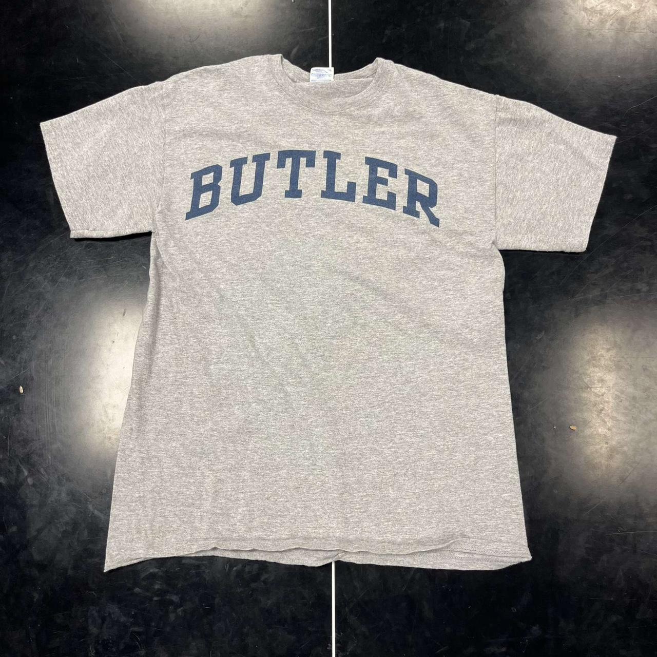 Medium Grey Collegiate Butler Tee - Butler - Gildan... - Depop