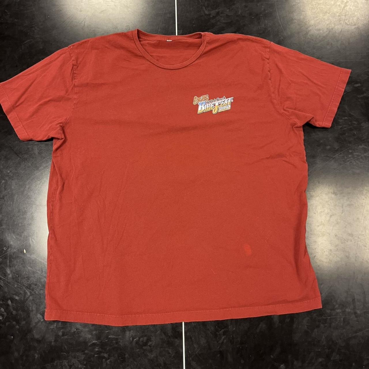 Bike fest Harley Davidson 2021 XL Red Tee -... - Depop