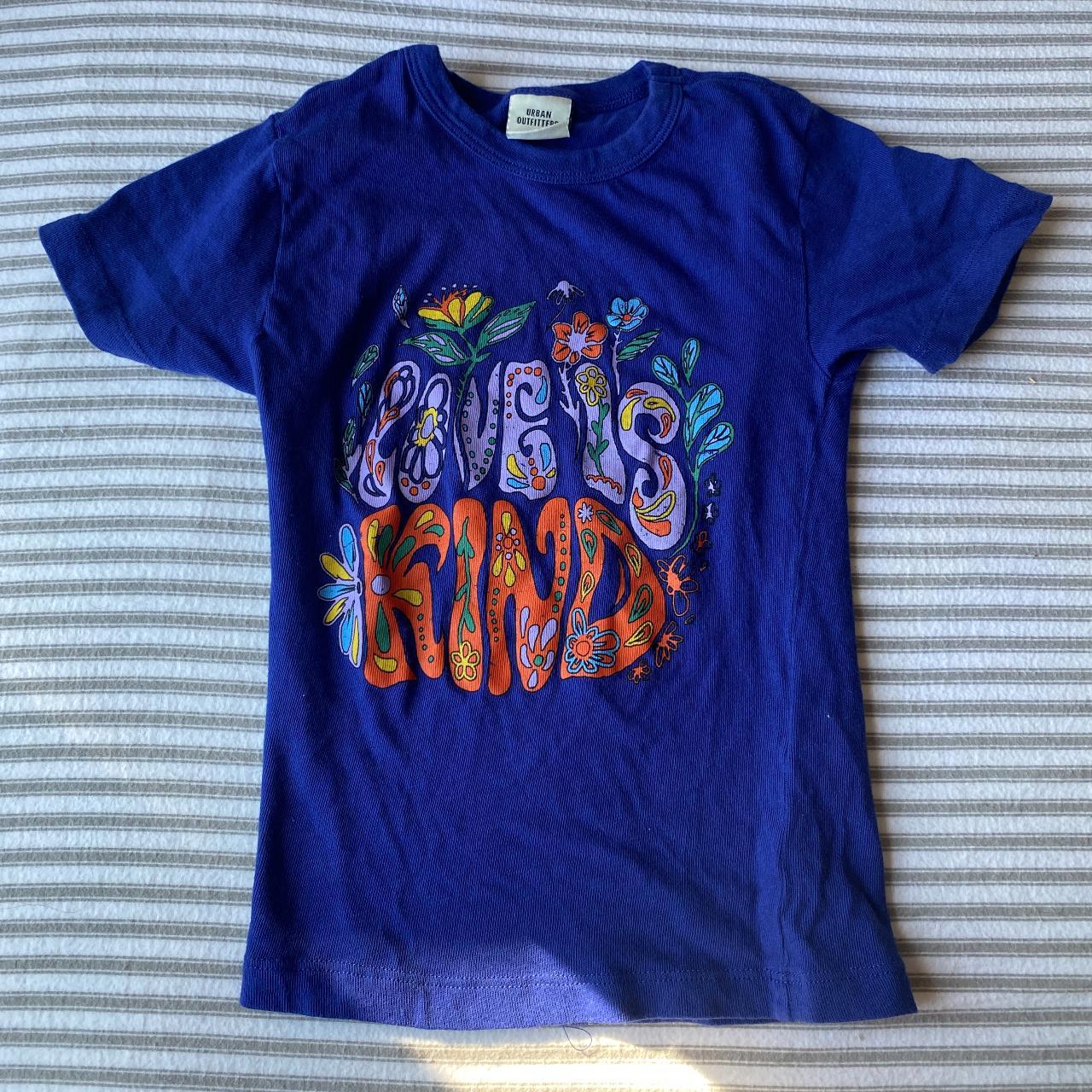 Urban Outfitters 'Love Is Kind' Baby Tee Depop
