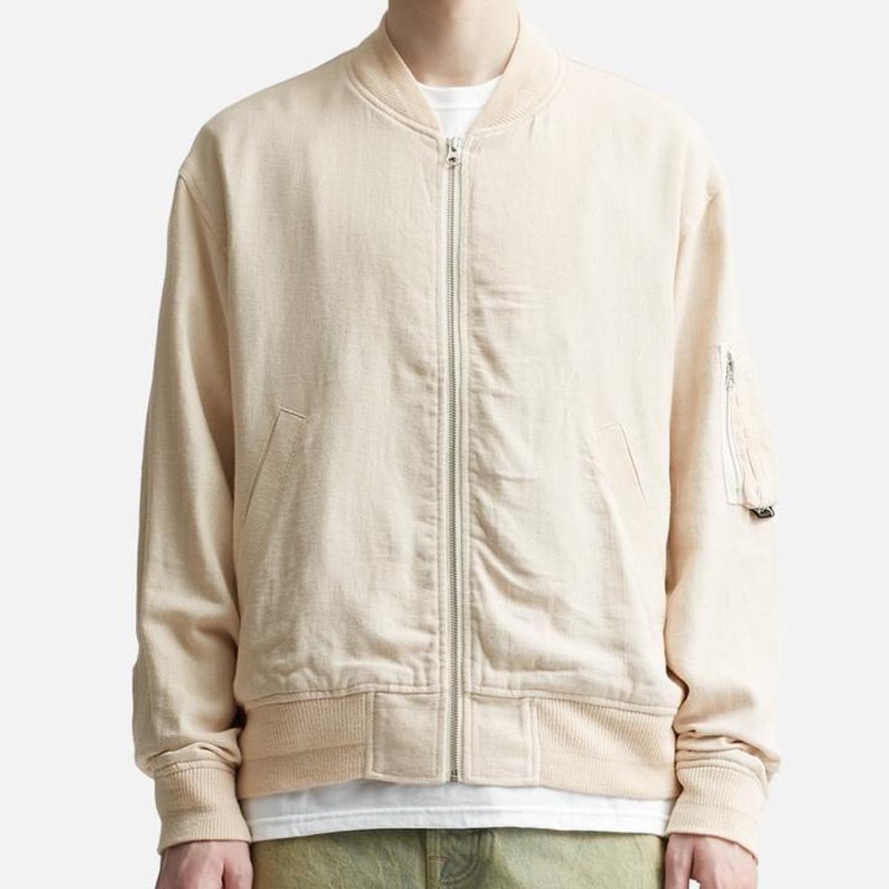 STUSSY LINEN BEACH BOMBER JACKET, dm before...