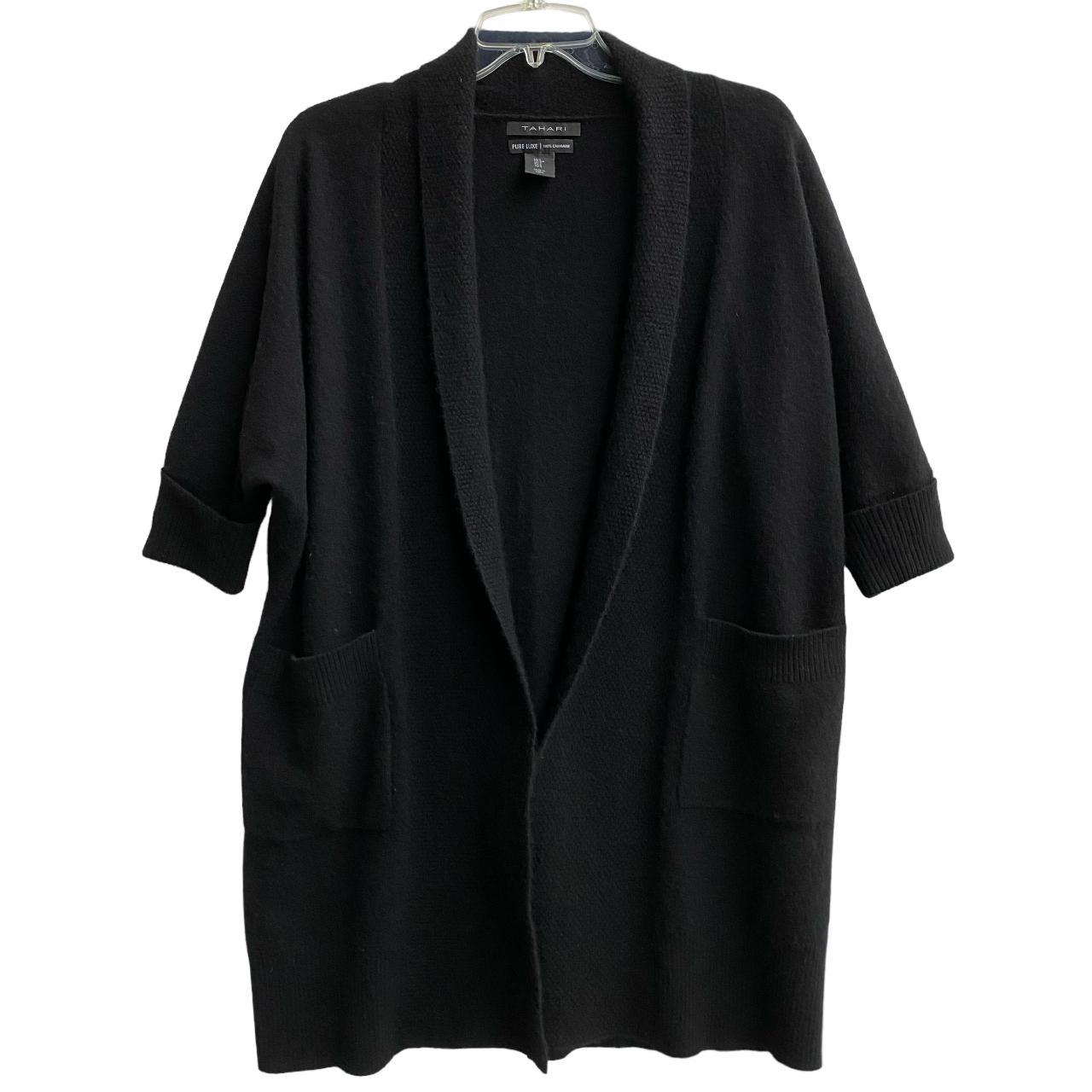 Tahari clearance cashmere cardigan