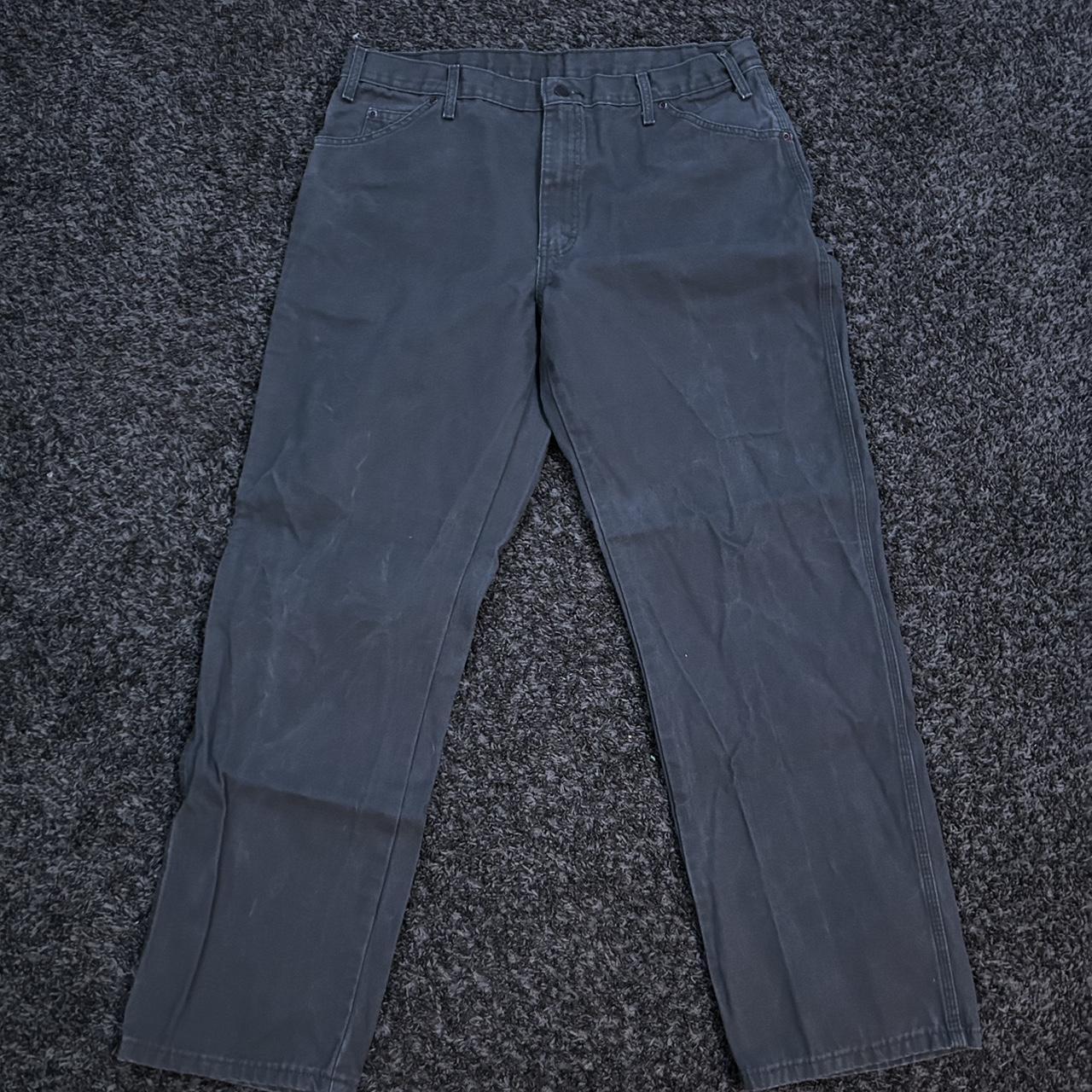 Olive Green Dickie Carpenter Pants - Depop