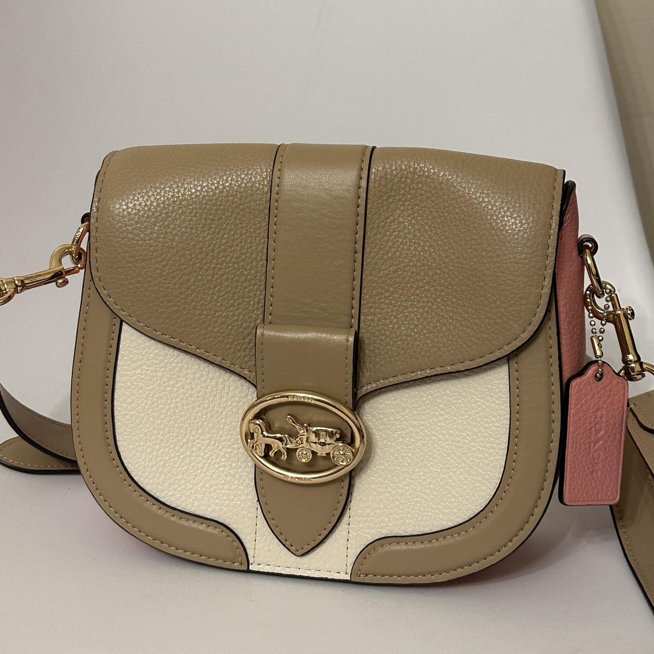 NWT - COACH Georgie high quality Saddle Bag In Colorblock