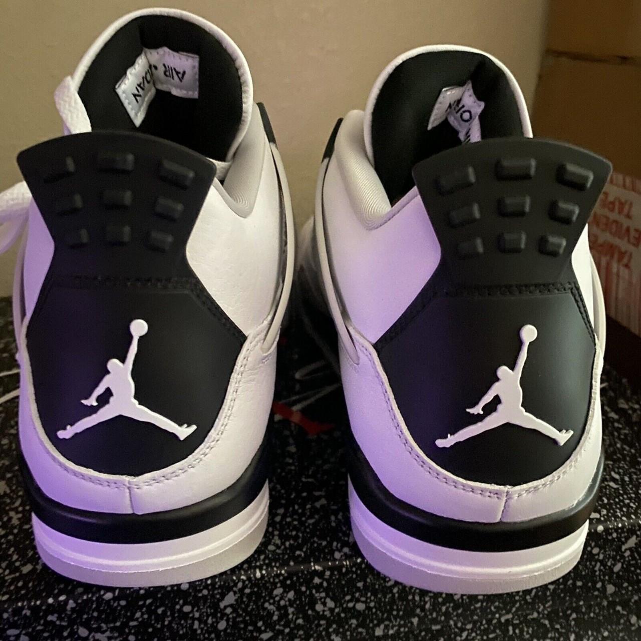 Air Jordan Retro 4 White Military Black In Original... - Depop