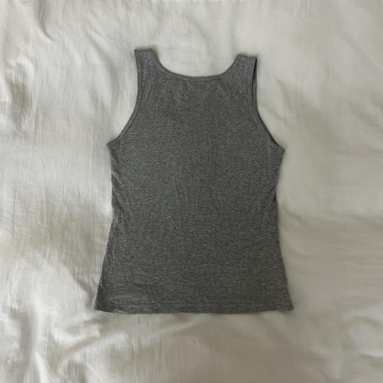 GUESS grey tank early 2000s vintage guess tank... - Depop