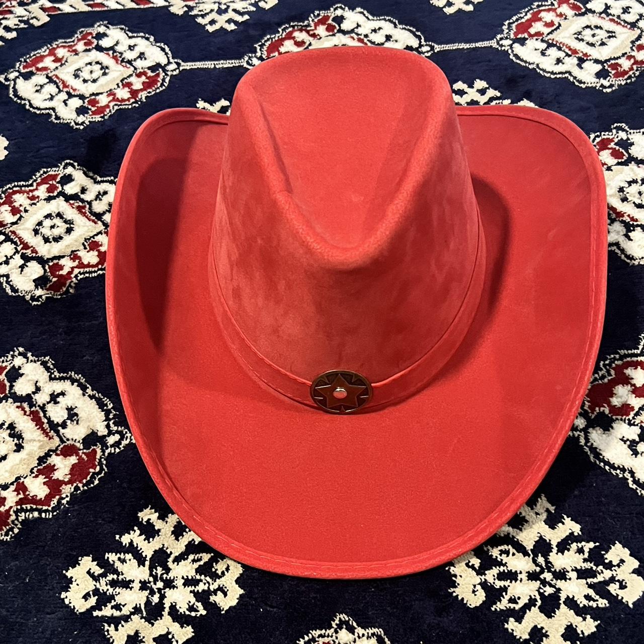 Red cowboy hat Depop