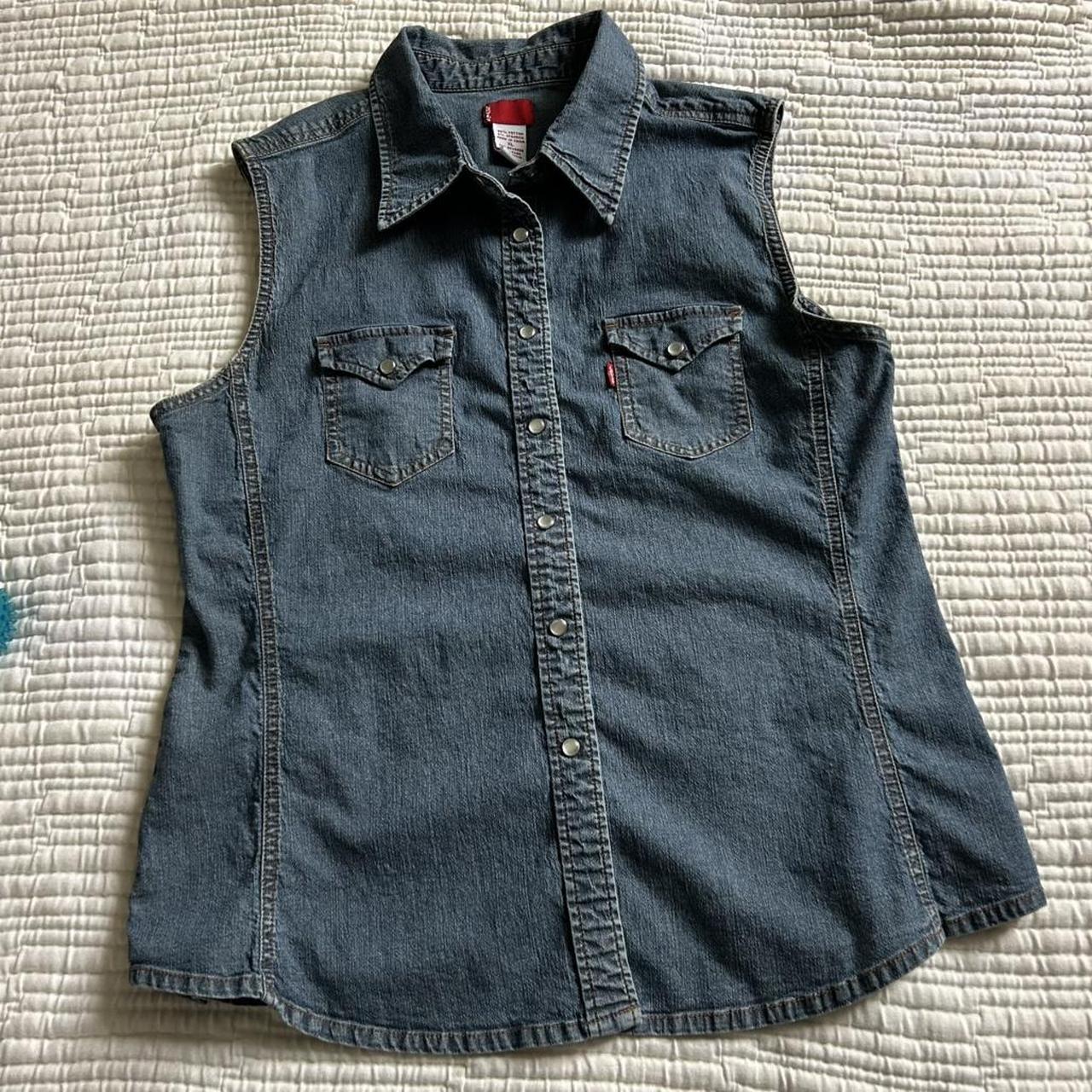 Levi's Women's Vest - Blue/Navy - XL – Levi's den… - image 1
