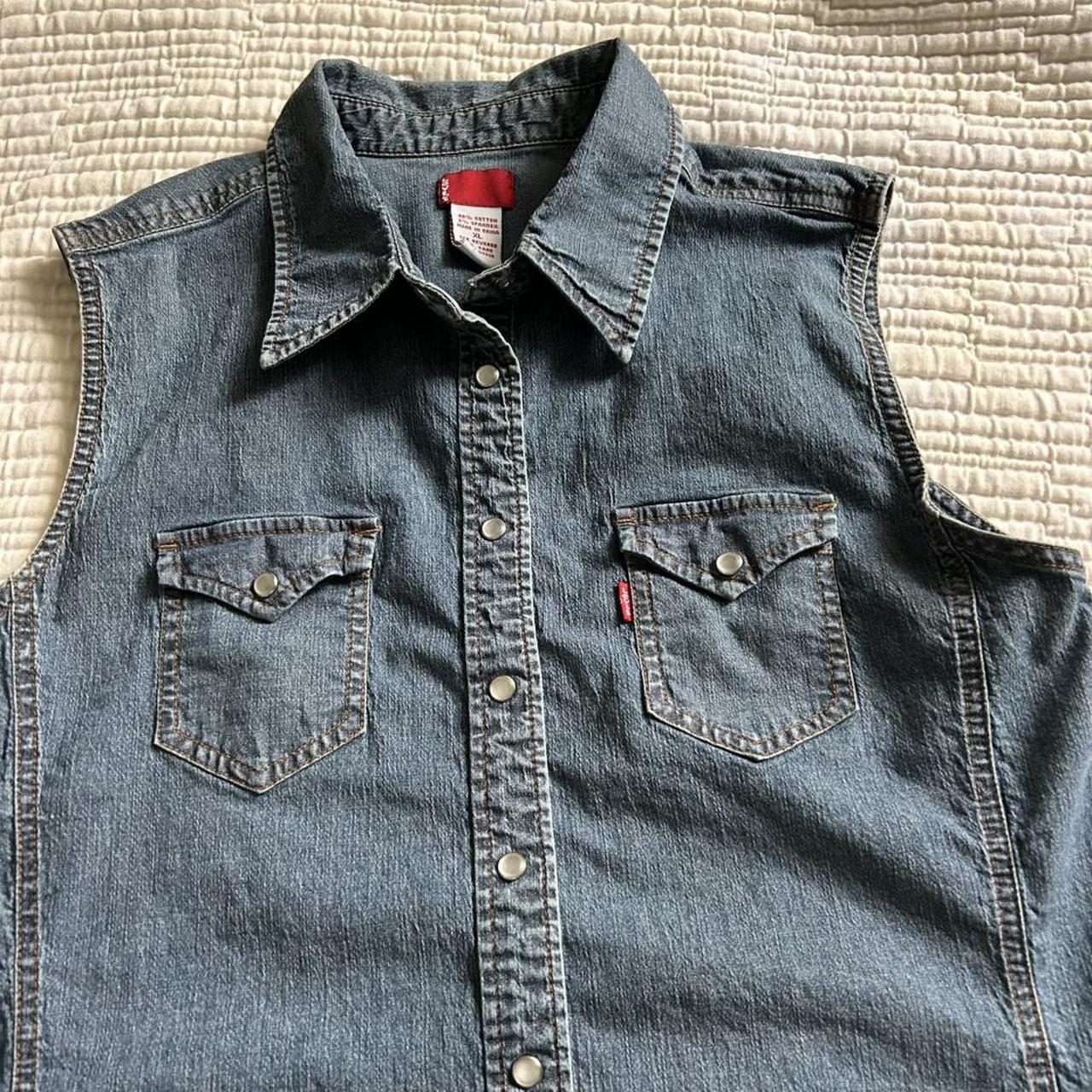 Levi's Women's Vest - Blue/Navy - XL – Levi's den… - image 2