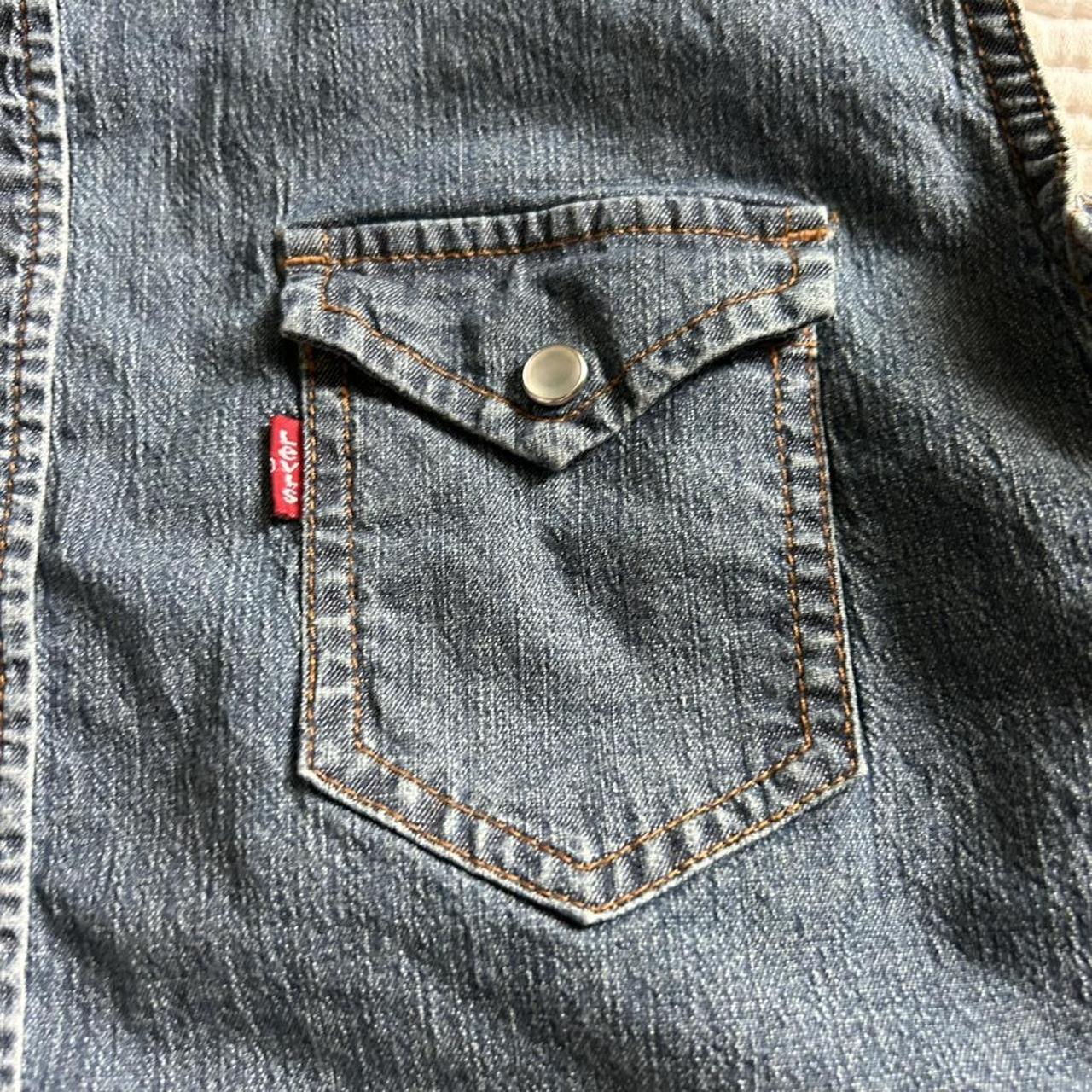 Levi's Women's Vest - Blue/Navy - XL – Levi's den… - image 5