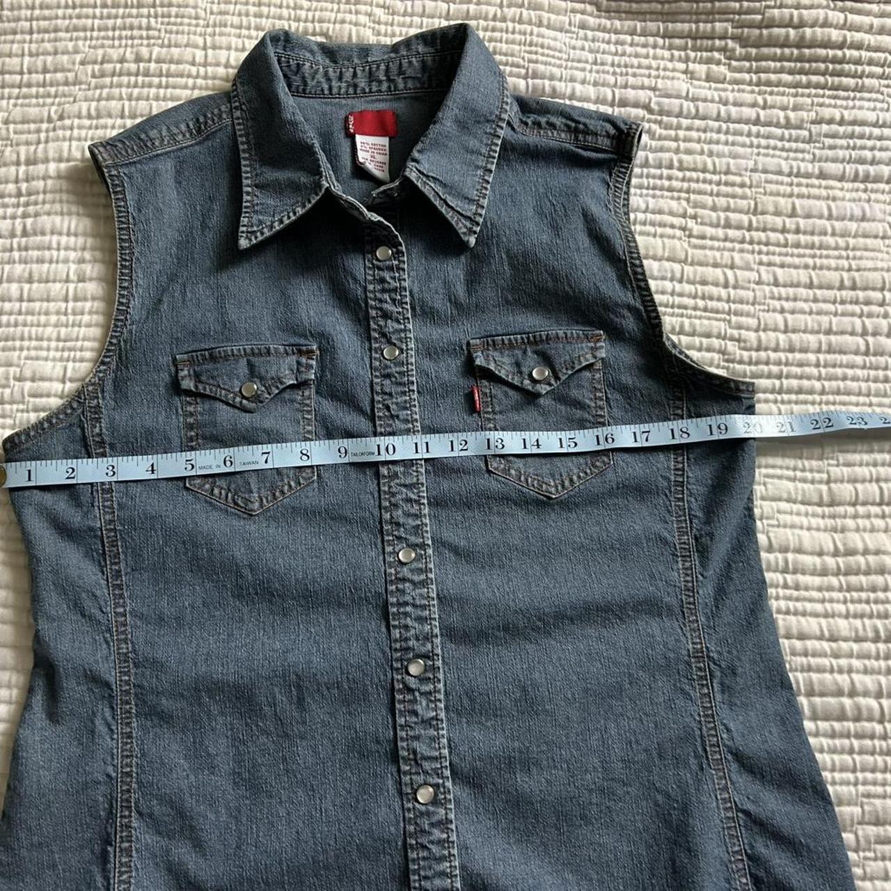 Levi's Women's Vest - Blue/Navy - XL – Levi's den… - image 6