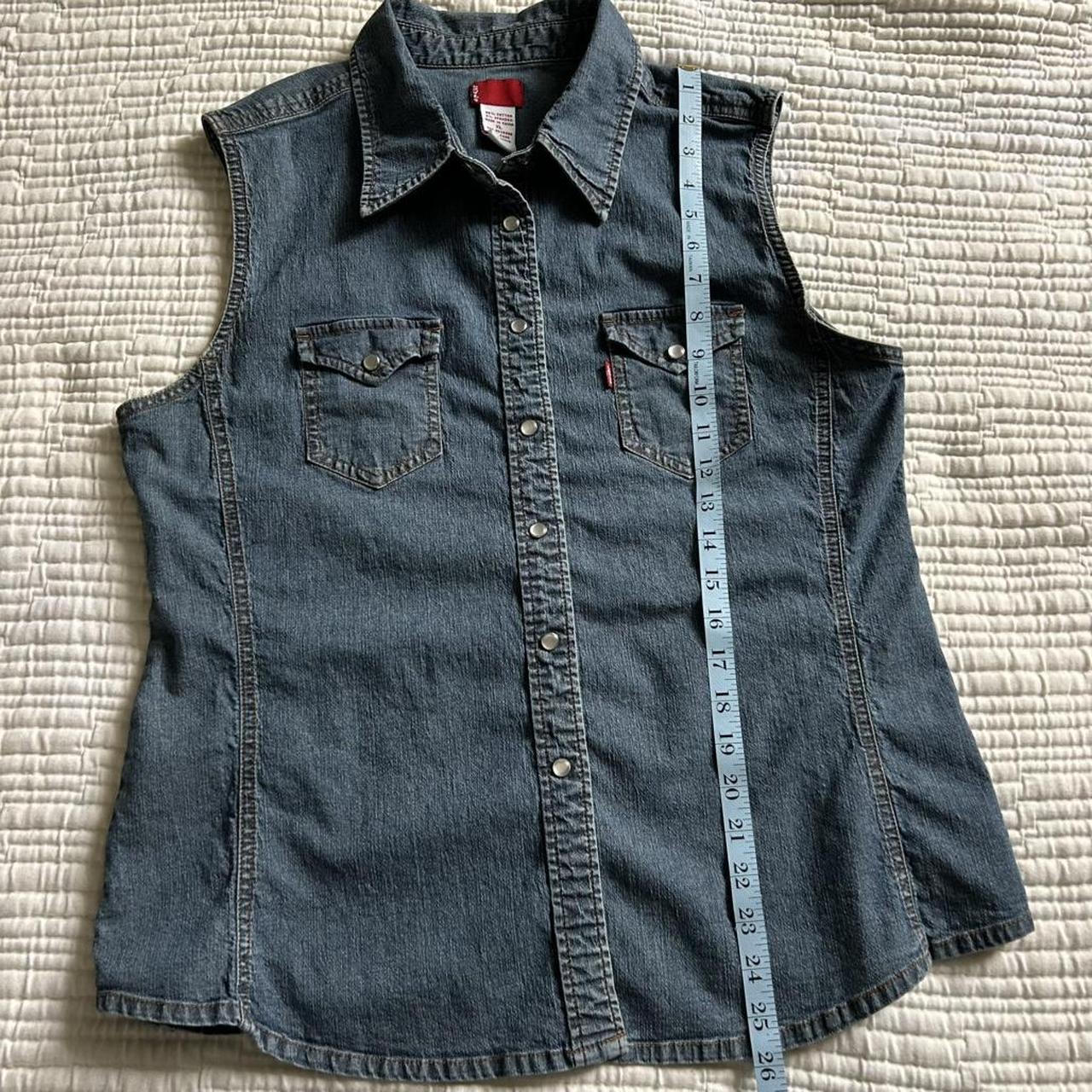 Levi's Women's Vest - Blue/Navy - XL – Levi's den… - image 7